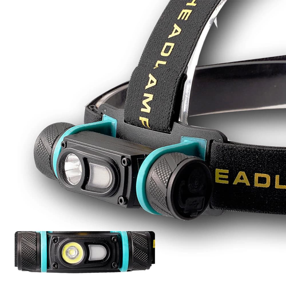 XPG+Red LED Mini Headlamp Powerful Multifunction Outdoor Headlight for Camping Hiking Torch Light IP65 Rated