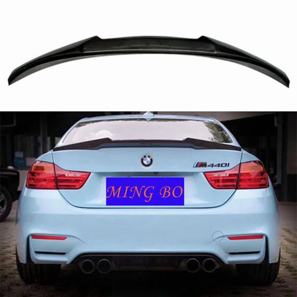 FOR BMW F32 4 Series 428i 435i 440i 2-Doors 2014-2020 M4 Style  Carbon Fiber Car Trunk Trunk Lip Spoiler Wing
