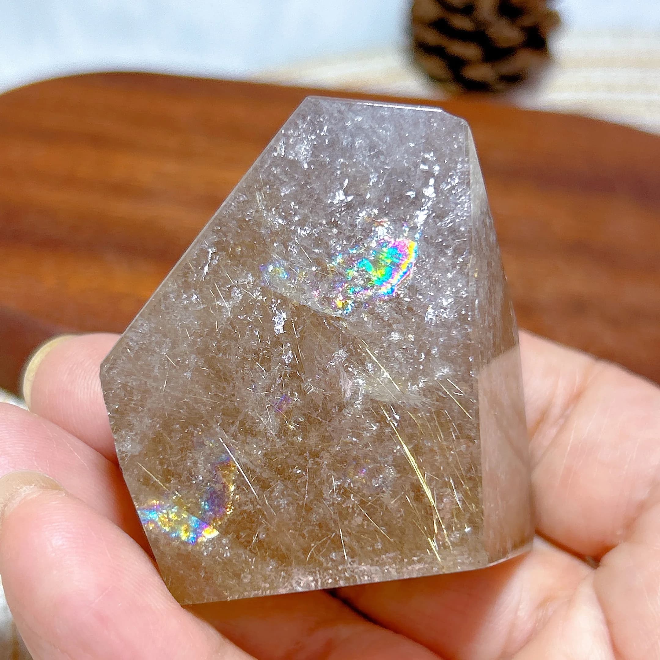 Healing High Quality Natural Crystals Golden Rutile Free Form Stone Gemstones Energy Home Decorations Reiki Ornament Gift