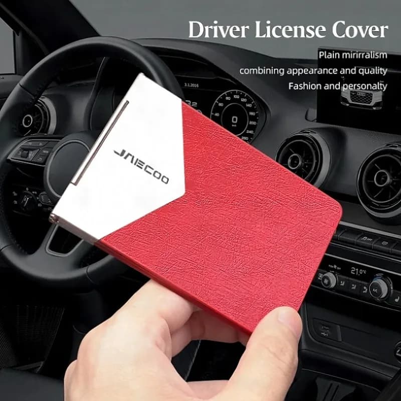 Car Driver License Wallet Driving License Card Case Auto Document Holder PU Leather  For Jaecoo J5 J7 J6 J8 5 7