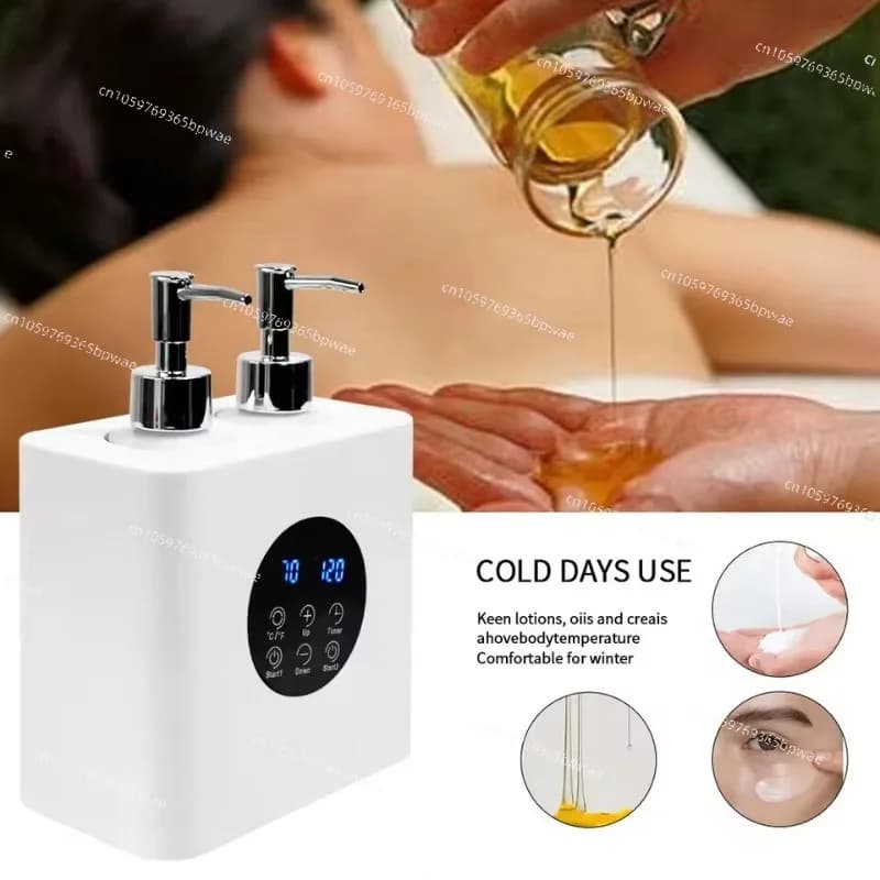 Beauty Salon Massage Essential Oil Heater Temperature Controlled SPA Body Lotion Preheater Massage Oil Warmer