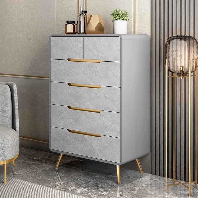 10*Italian light luxury simple bedroom large capacity storage with drawer storage cabinet