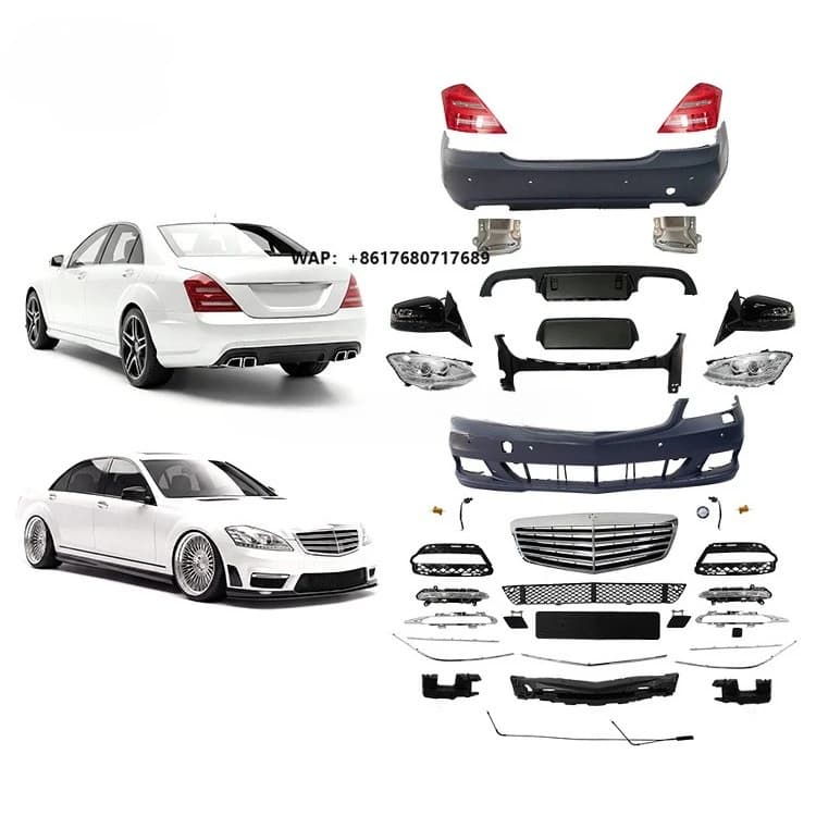 Car Accessories pp Car Body Kit for -Benz s Class W221 Upgrade to New S63 S65 Car Bumper Headlight Taillight Body Kit