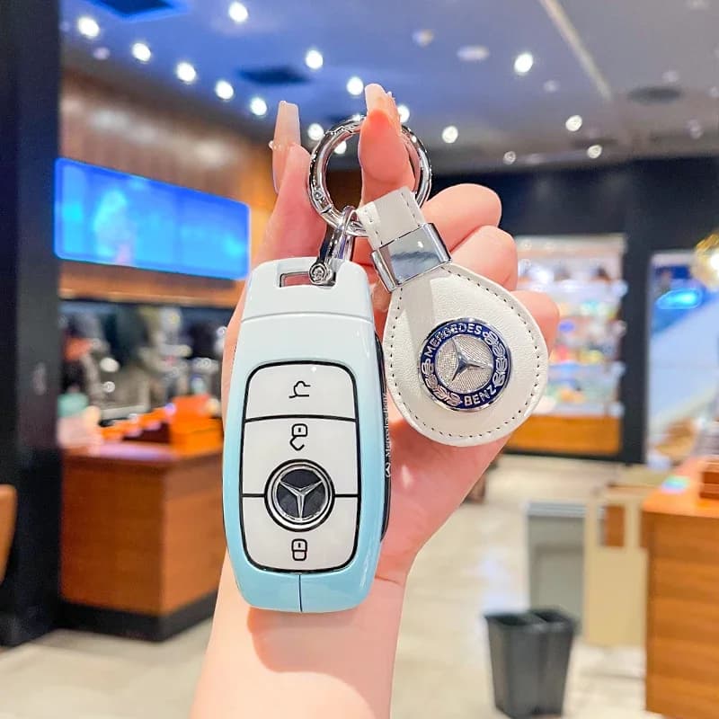 Car Key Case Cover Shell Fob for Mercedes Benz Cla250 Mercedes Benz GLS53 2019 GLS450 Maybach GLS600 2021 AMG C63S GLE 450 2020