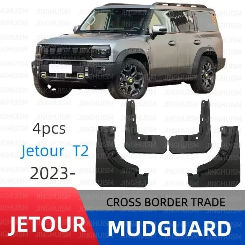Mudguards Mud Flap Car Accessories Fender for Chery Jetour T2 Traveler 2023 Exterior Modification Black Splash Guard Protection