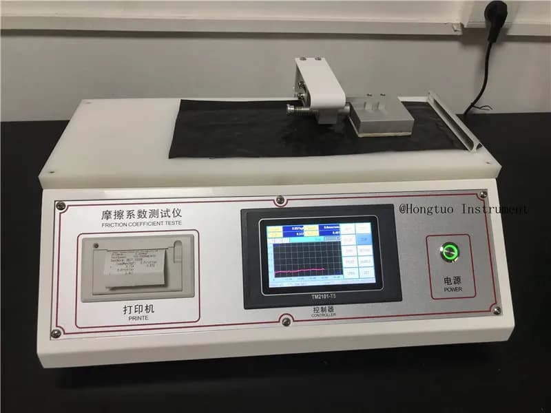 Coefficient of Friction Test Packing Materials Coefficient of Friction Tester