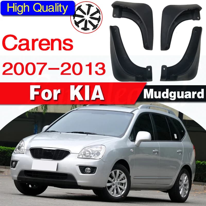 mudguards fenders mud flap guards splash car fender accessories auto styline Front Rear 4pcs mud-flaps for KIA CARENS 2007-2013
