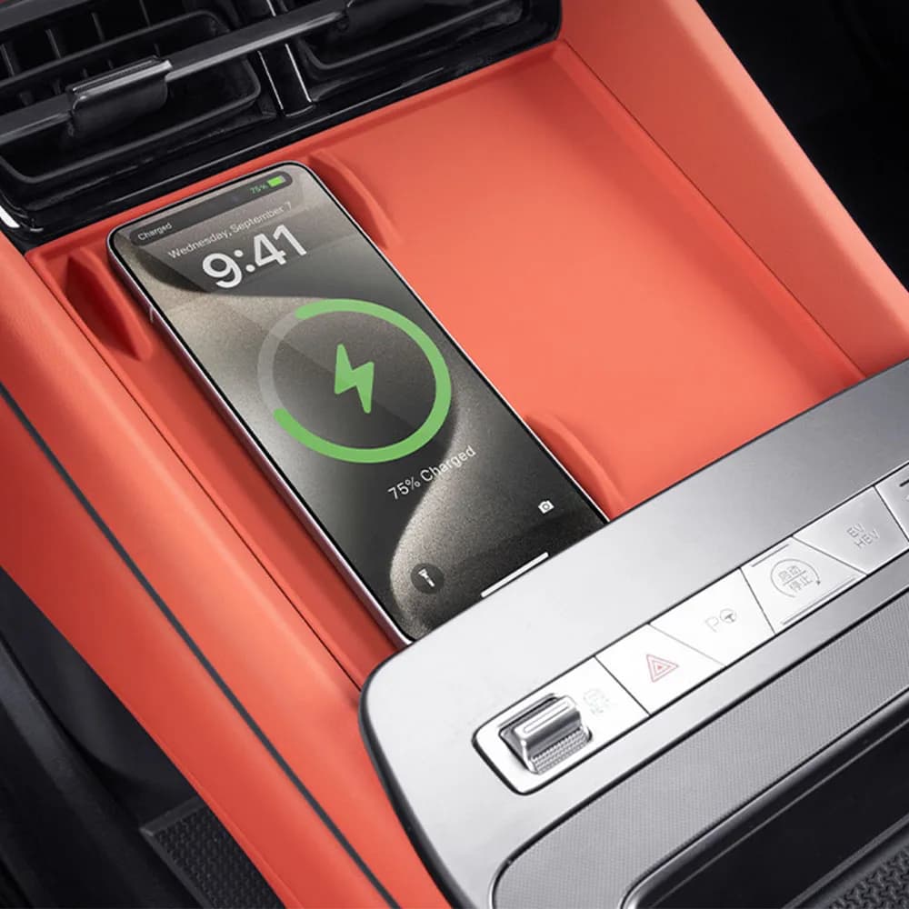Wireless Charging Silicone Pad For BYD TANG L Sealion 8 EV/DM 2025 2026 Dustproof And Waterproof Car Modification Accessories