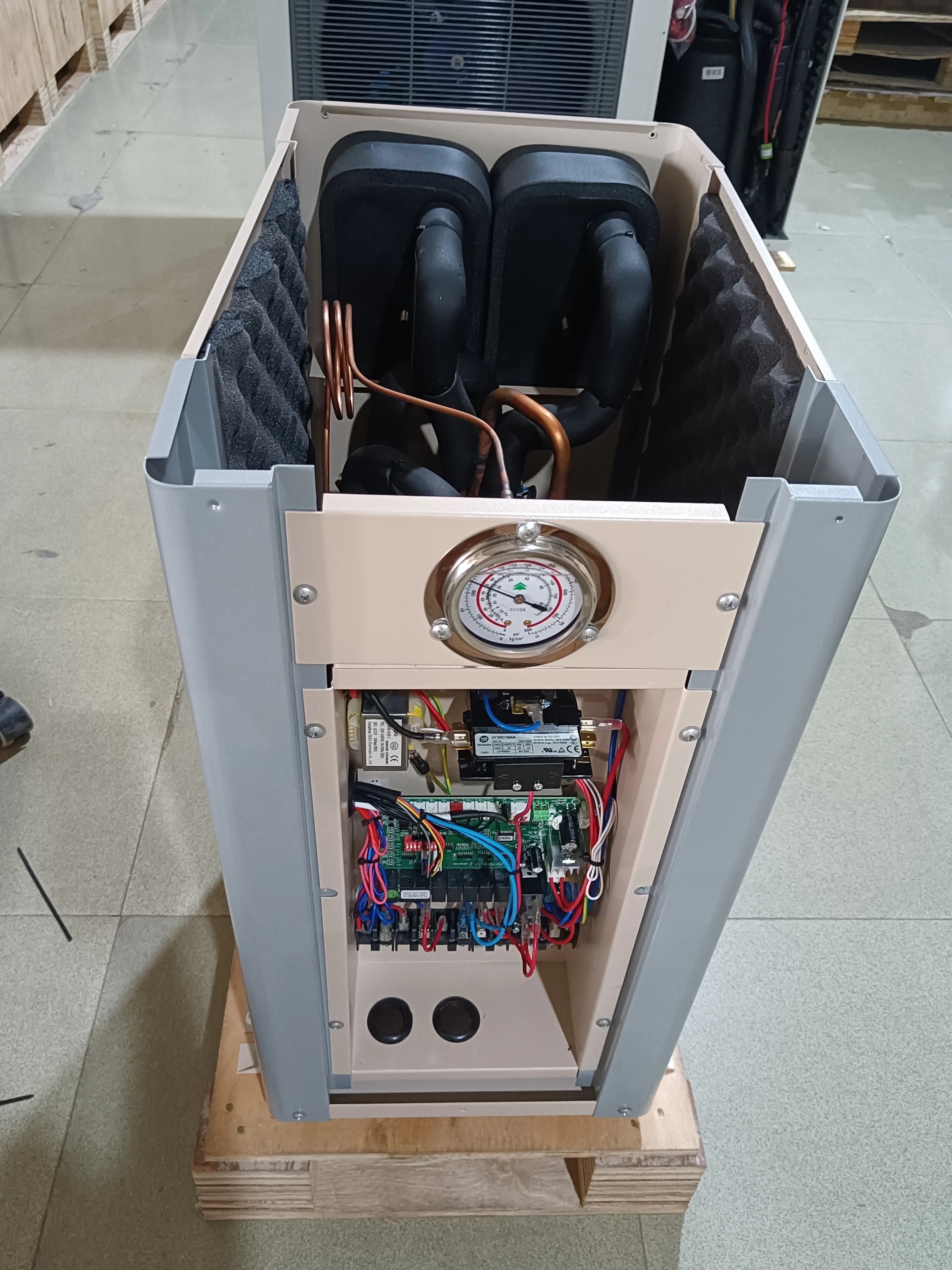 Folansi 7kw Water to Water Heat Pump Geothermal Heat Pump   Folansi R410a or R32DHW Small Domestic Heat Pump  No  Noise