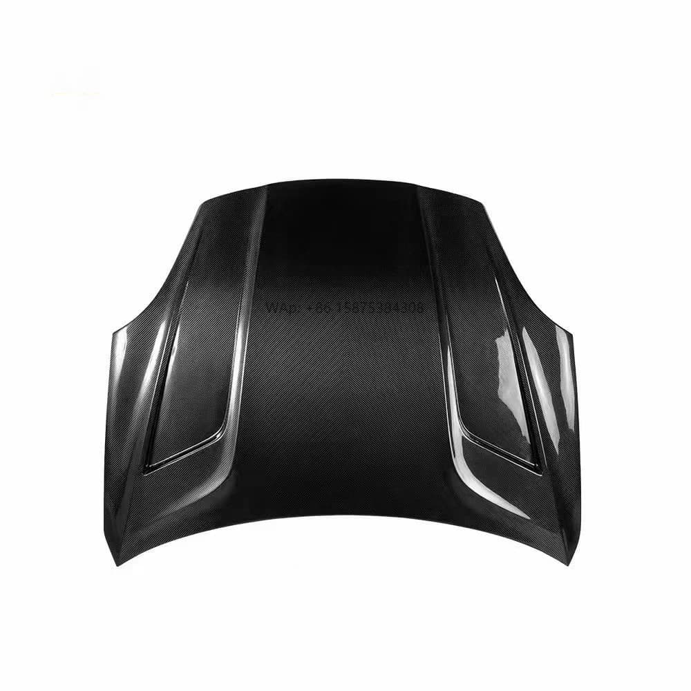 New 2017-2019 for Cayenne TH Style Dry Carbon Fiber Hood Full Replacement Ultra Lightweight Racing Spec Clear Coat Finish