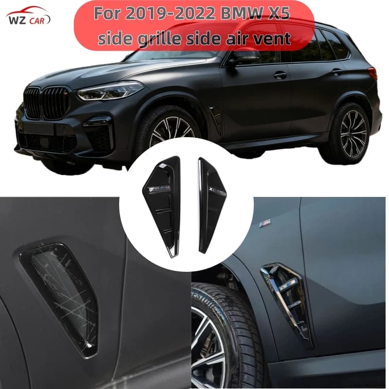 Car Side Vent Cover Mudguard For BMW X5 2019 2020 2021 2022 Upgraded X5M Side Fender Upgrade Modification Parts
