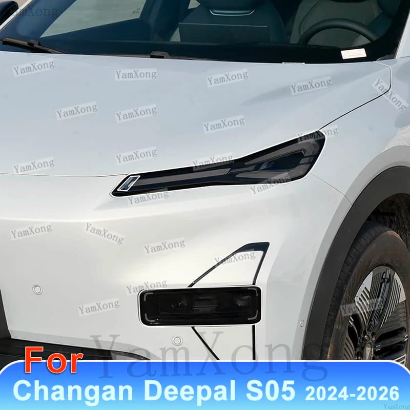 Vinyl Restoration HD Clear Taillight Cover TPU Car Light Sticker For Changan Deepal S05 2024-2026 Car Headlight Protective Film