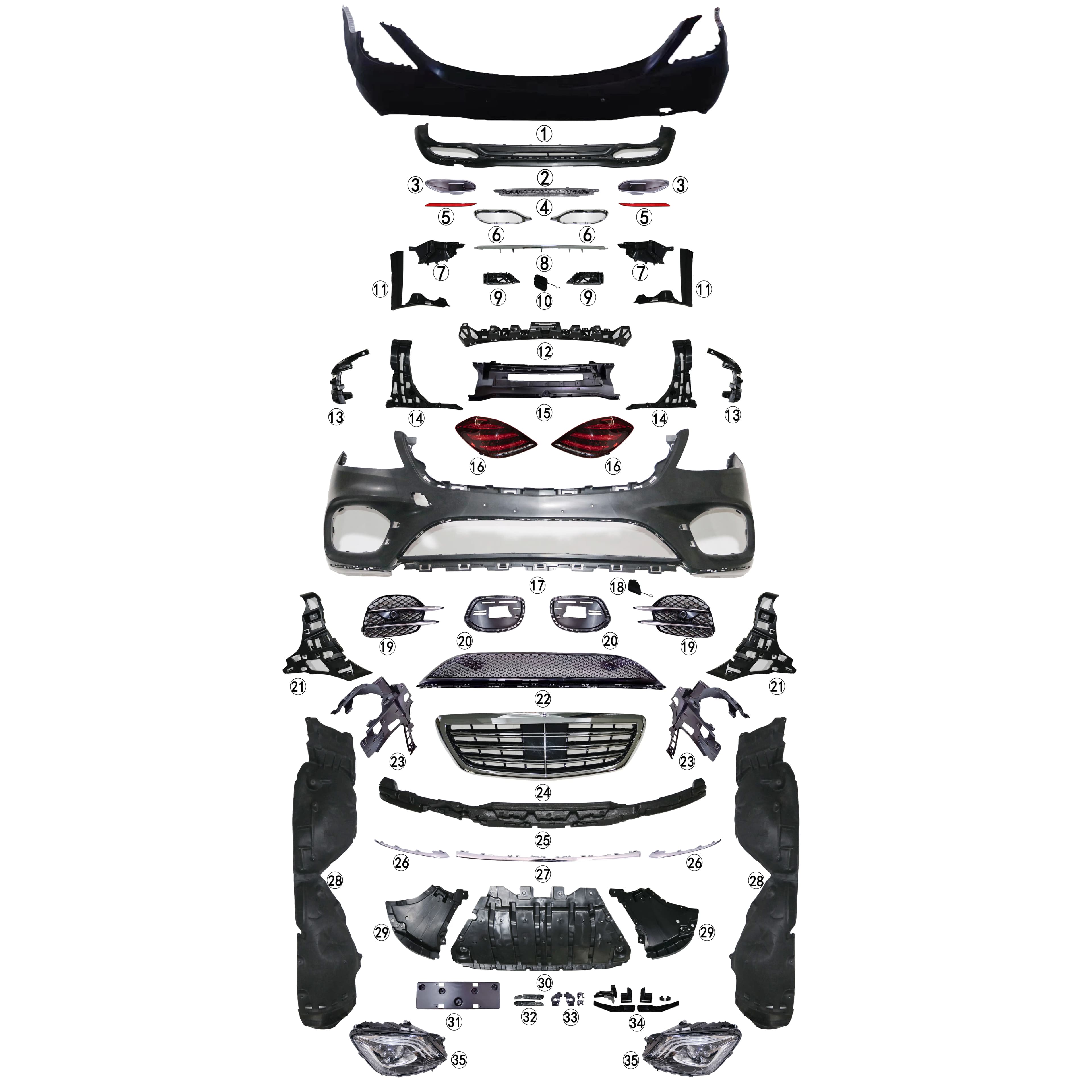 Lossless Install  Bodykit for S Series W222  Early to Late (14-17 to 2019) S680 S450
