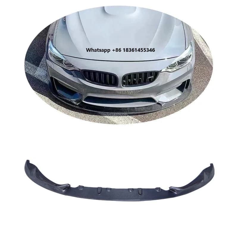 For  F80 M3/F82 F83 M4 3D Style Carbon Fiber Front Lip Front Bumper