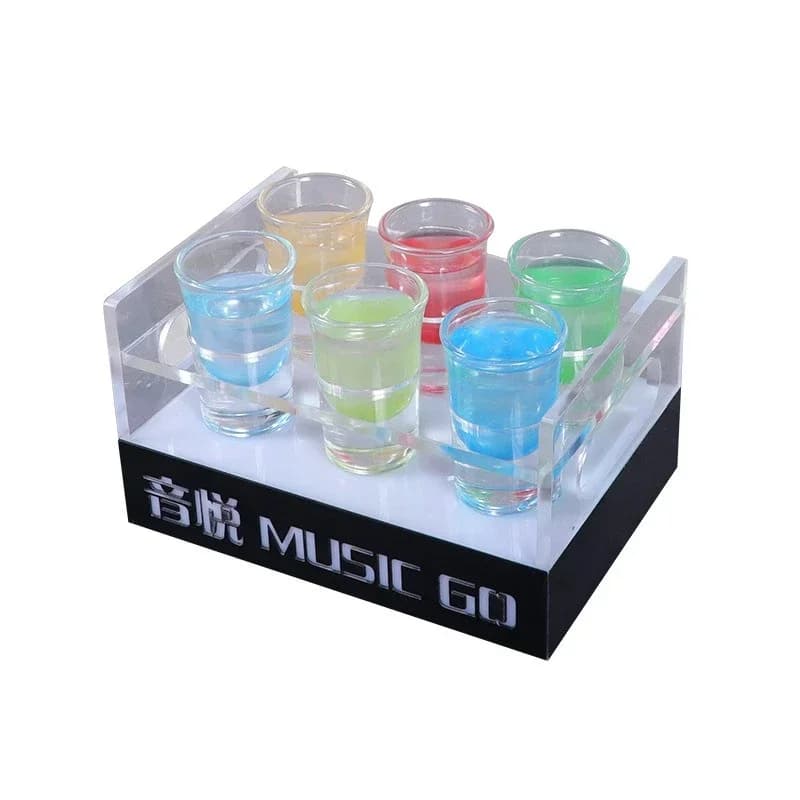 Bar luminous wine rack party KTV table bucket wine glass holder champagne foreign wine cocktail one sip glass bullet cup holder