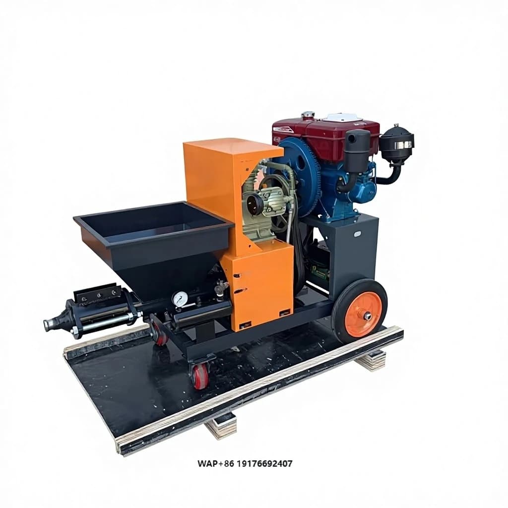 Small Construction Machinery Screw Cement Grout Pump Cement Mortar Grouting Spray Equipment Machine