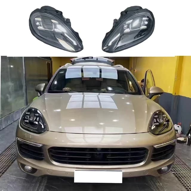 High Configuration LED Headlights Upgraded and Improved Plug and Play Headlights forPorsche 2015-2017 Cayenne
