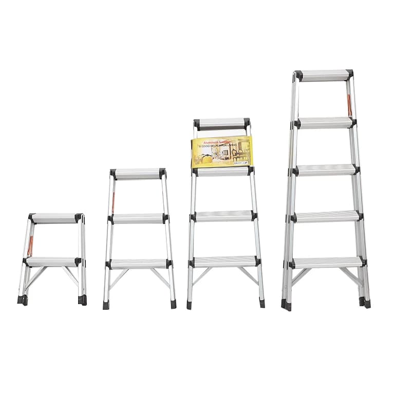 Aluminum Ladder Manual Lift Fall Protection Ladder Multi Purpose Aluminum Folding Step Ladder