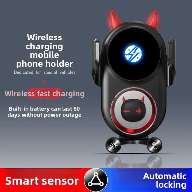 Car Wireless Charger Magnetic Automatic Infrared Induction Fast Charging For iPhone Xiaomi Samsung Car Mount Phone Holder