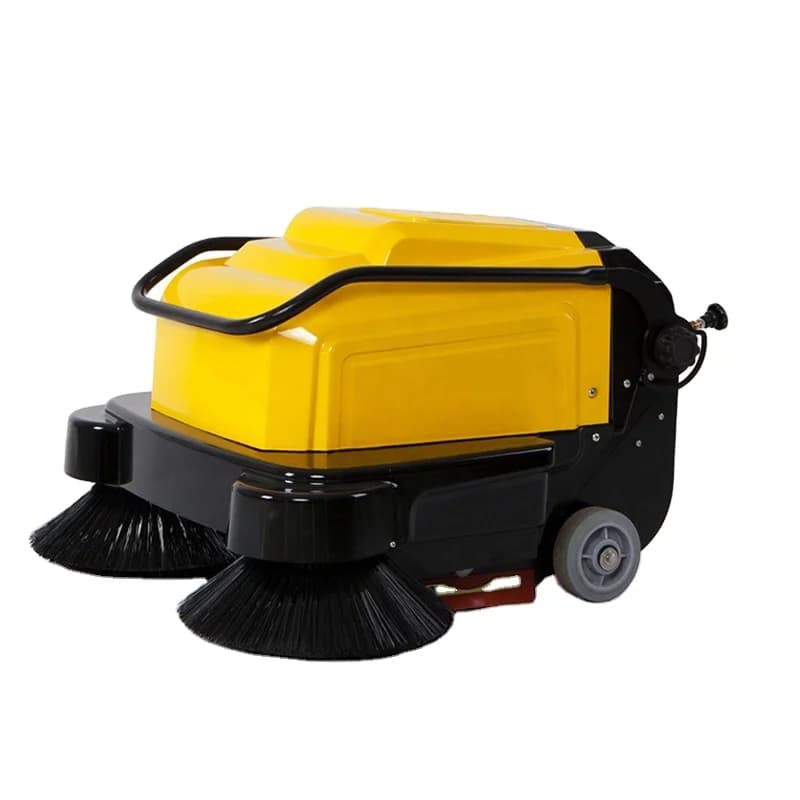 S800N Sweeper Portable Electric Powered Garden Lawn Sweeper with Collection tank