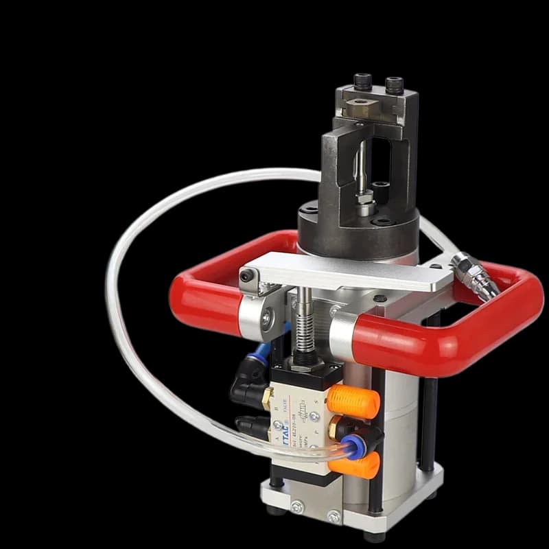 Fast non-jamming needle spray pattern electroplating pendant hole punching machine pneumatic punching hole opener punching