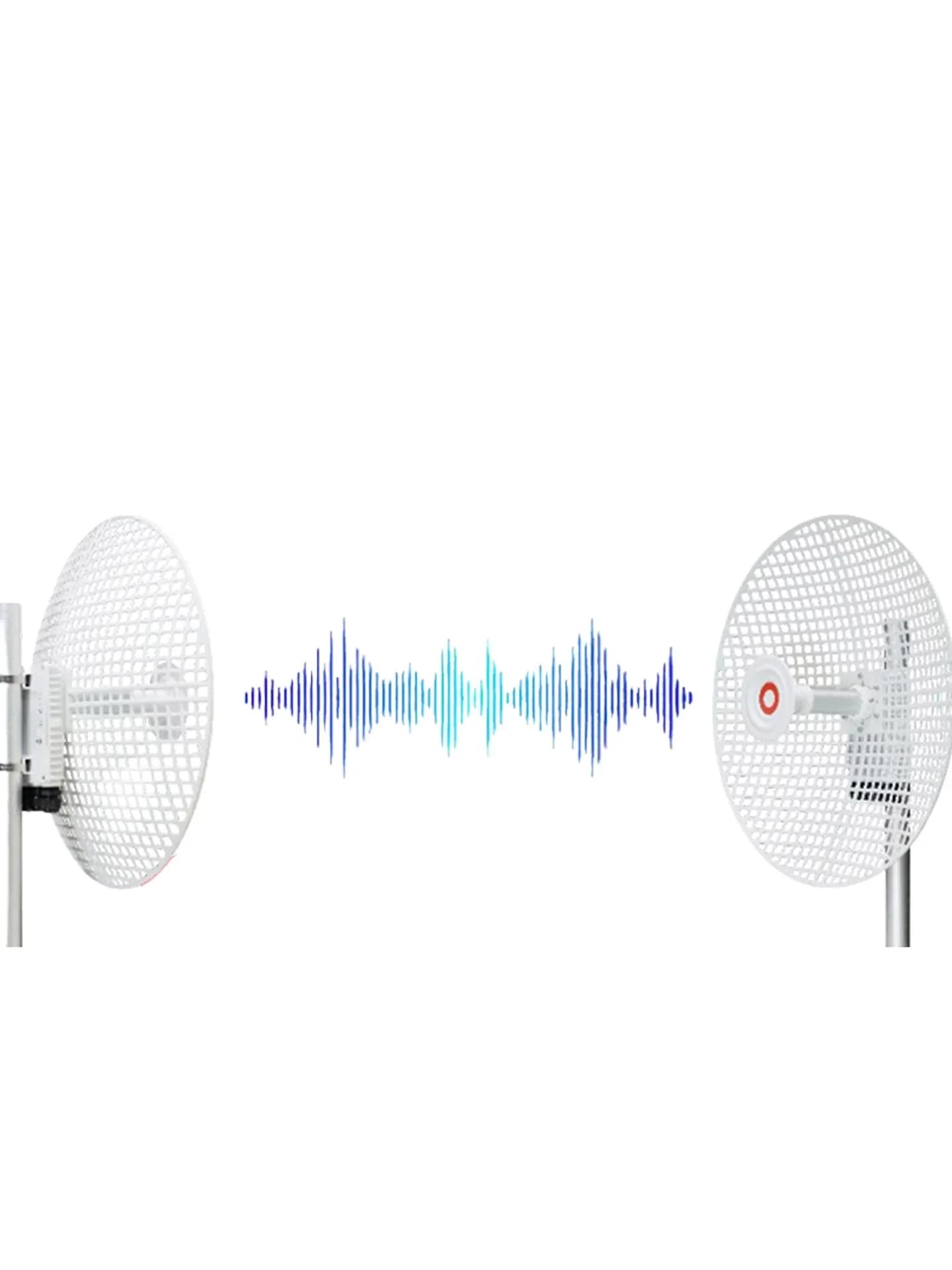 5.1-7. 125GHz parabolic wireless bridge grid antenna high gain 30db long distance 30 km transmission
