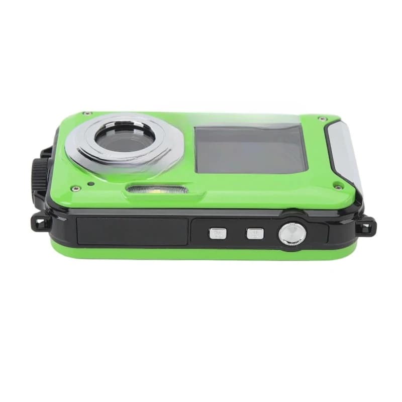 2.7K HD Underwater Camera Waterproof Portable Digital Camera Timed Selfie Face Detection Dual Screen 10FT  Submersion for Travel