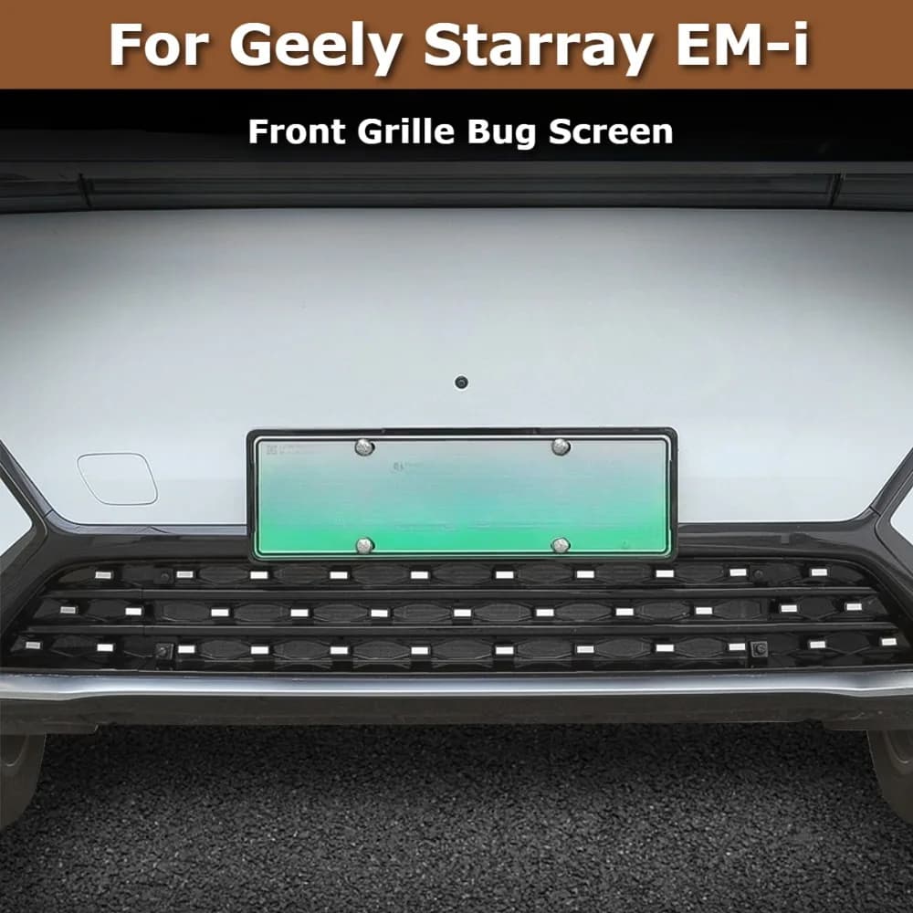 For Geely Starray EM-i Galaxy Starship 7 2025 2026 ABS Front Grille Bug Screen Radiator Mesh Guard Protector Exterior Accessorie