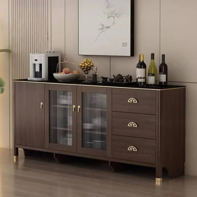 Brown Kitchen Cabinets Organizer Shelf European Narrow Wooden Storage Cabinets Design Strong Meuble Rangement Furniture Home