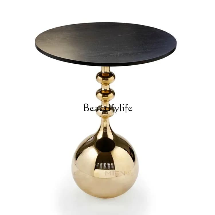 35*Creative light luxury sofa edge few circles