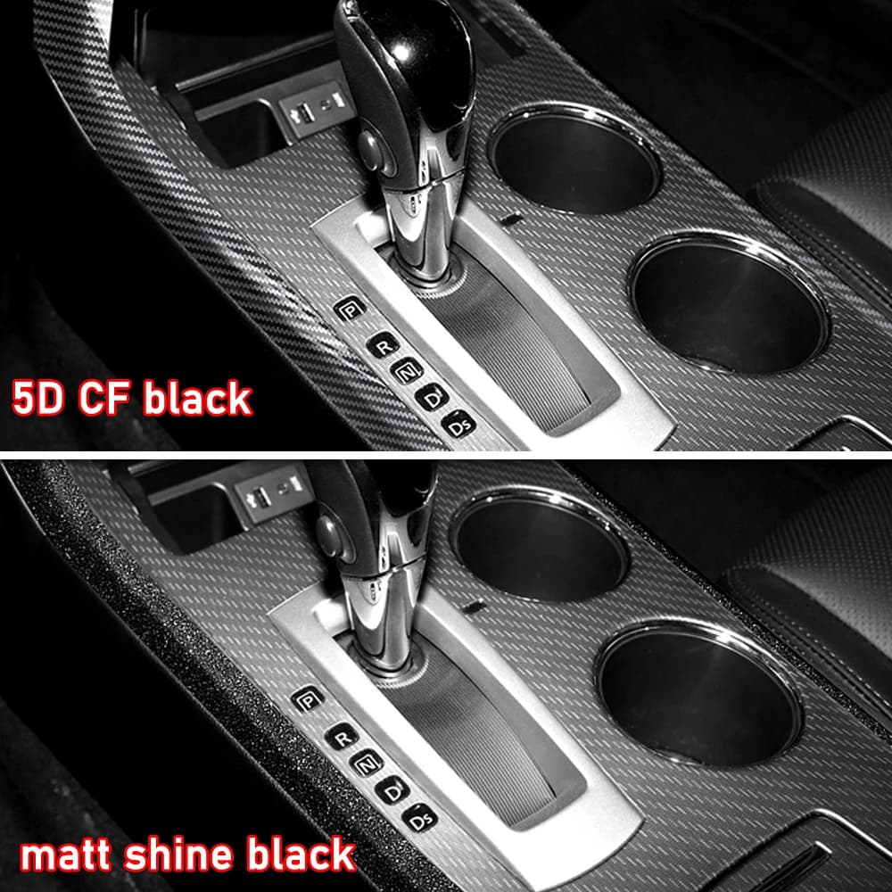 Car Interior Sticker Gear Box Protective Film For Nissan Teana/Altima J33 2013-2018 Car window Panel Sticker Carbon Fiber Black