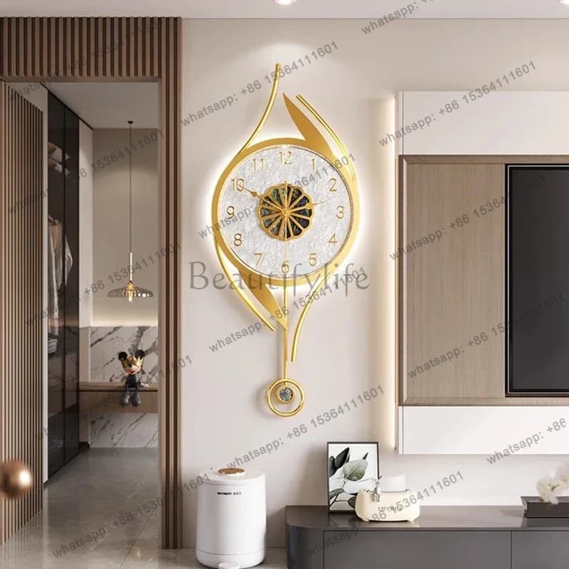 Art Mural Wall Clocks Led Modern Interior Luxury Restaurant Minimalist Wall Watch Large Nordic Fashion