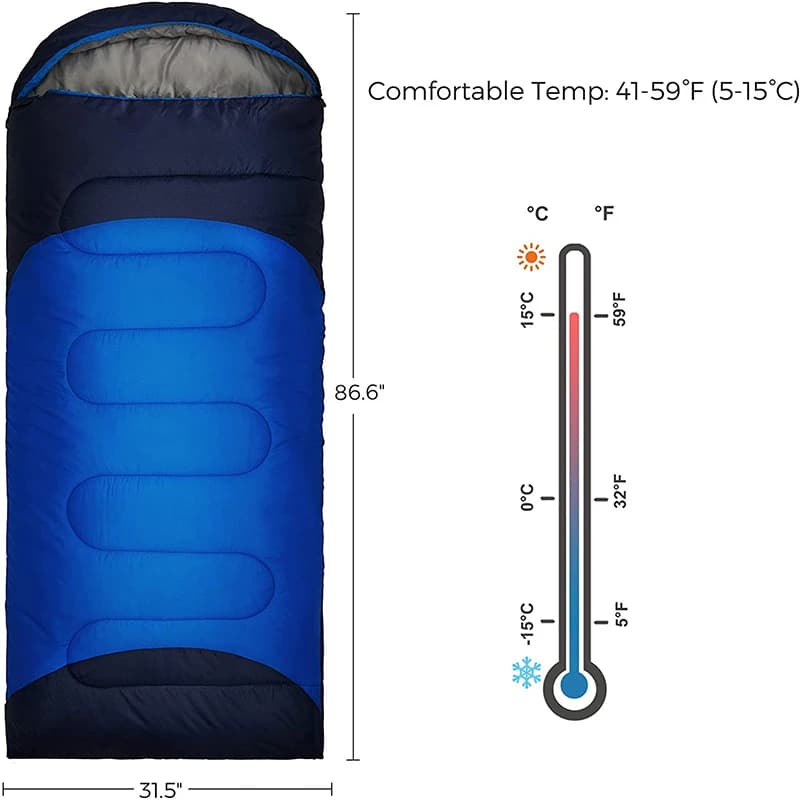 Good Quality Cheap Warm Sleeping Bag Outdoor Camping Hike Lightweight Sleeping Bag