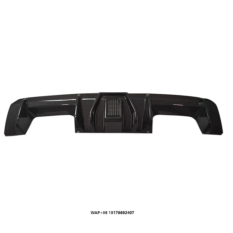 Dry Carbon Fiber F1 Style LED Light Rear Diffuser forBMW M3 G80 M4 G82 G83 Rear Bumper Diffuser Lip Splitter Spoiler 2020+