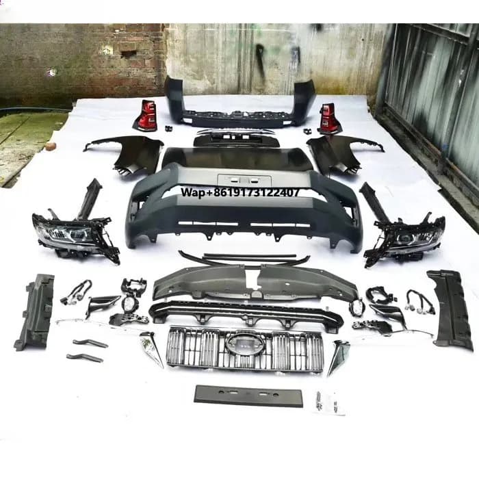 CZJF Facelift Face Lift Bodykit Body Kits for Land Cruiser LC Prado 2014 Upgrade to Prado 2018 Kit Upgrade Front Bumper