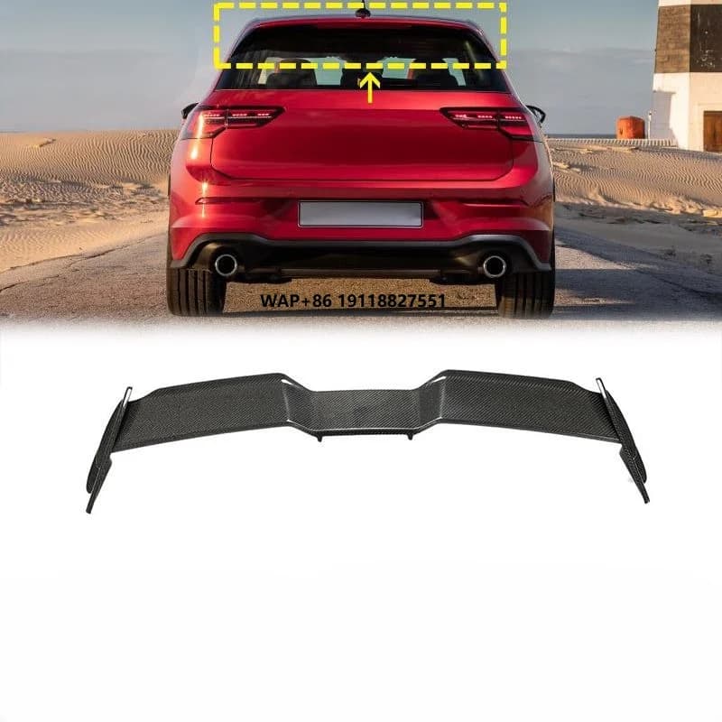 2021-2022 High Quality Carbon Fiber Car Modified Rear Spoiler Turbulence Suitable for  for Golf 8 for Gti/R