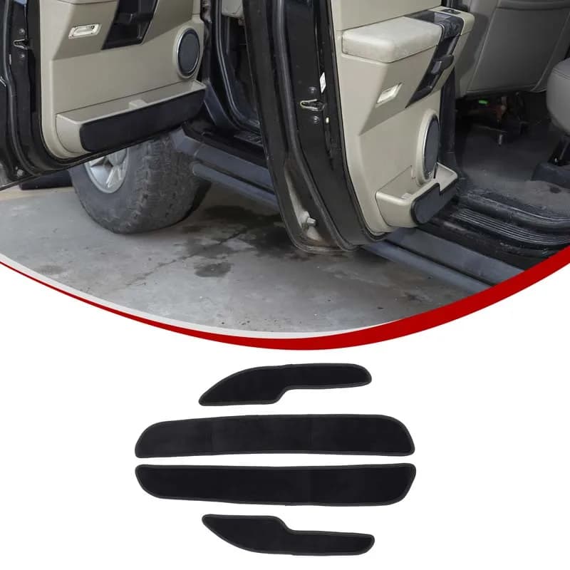 For Hummer H2 2003-2009 4Pcs Plush Velour Door Panel Anti-Kick Pad Cover Interior Protection Trim Interior Accessories