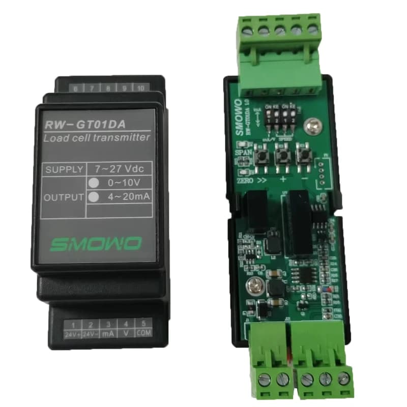 Weighing Sensor Signal Regulator Converter 0-10v 4-20mA Output Din Rail Transmitter