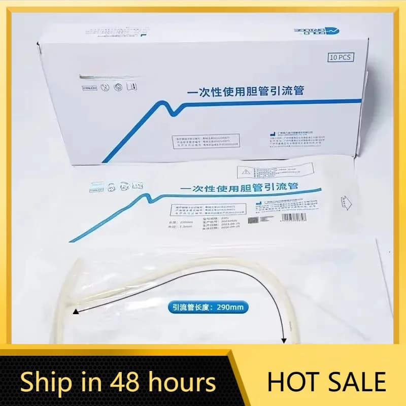 10 PCS Disposable Latex T-Type Bile Duct Dra/inage Tube