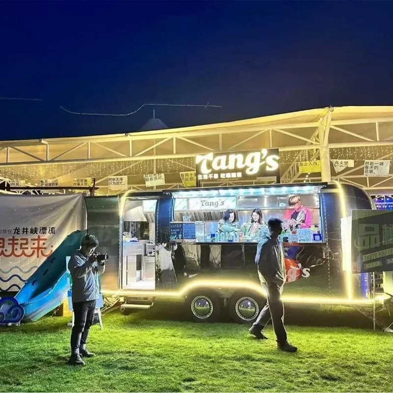Hangzhou Scenic Spot Insulation Sales Mobile Snack Truck Multifunctional Dining Truck Commercial Breakfast Truck Mobil