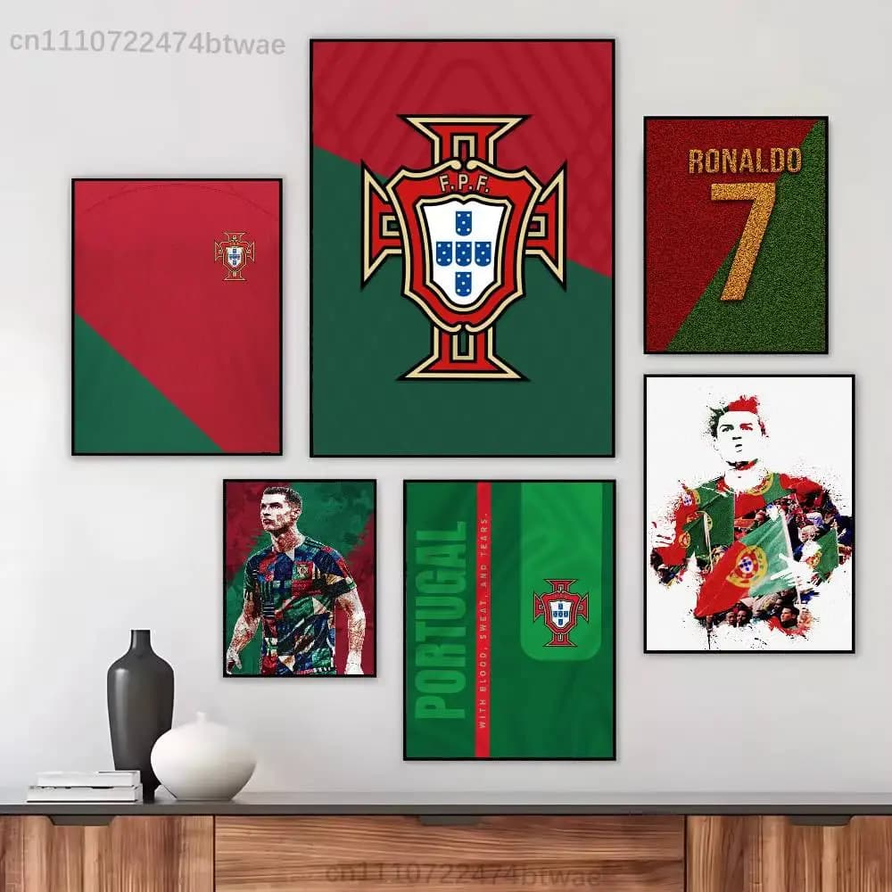 2026 WC Portugal POR Classic Poster Wall art print art suitable for living room bedroom bar parlor home decoration gift