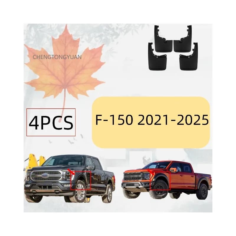 Mud Flaps for Ford F-150 2021 2022 -2024 F150 F 150 Lightning Splash Guards Fender MudFlaps Front Rear Mudguards Car Accessories