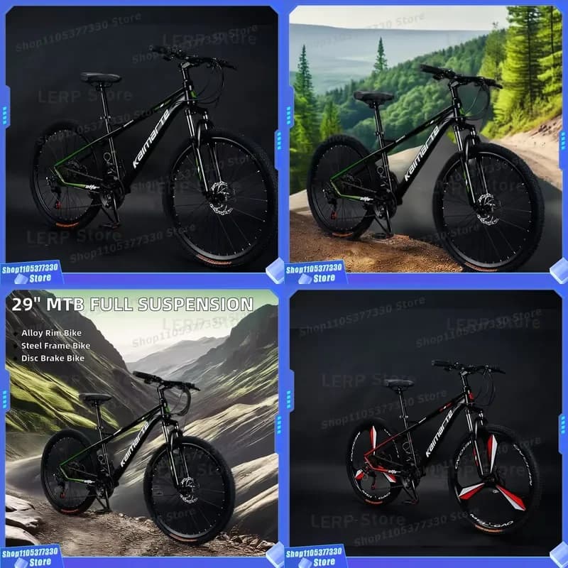 29 Full Suspension Bicycle Mountain Bike/Velo MTB Road Cycling Biikleta Cycle Sepeda Mountain Bisiklet Montana Bicicleta De