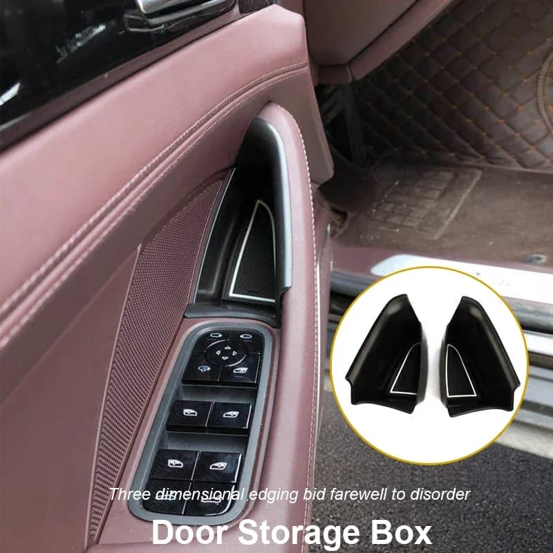 For Porsche Panamera 971 972 2017-2024 2025 Car Door Handle Storage Box Organizer Card Phone Holder Panel Tray Auto Accessories