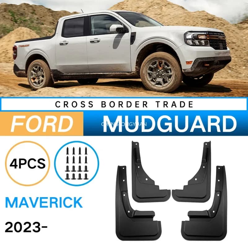 For Ford Maverick 2023 TPE Mudguards Mud Flaps Fender Anti-Snow Anti-Sand Splash Front Rear Fender Guard Auto Accessory