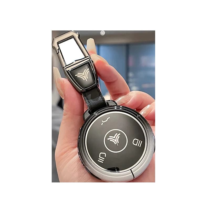 Premium Zinc Alloy Key Cover Case for NETA V/U Pro (2022) - Protective Key Fob Shell Key Bag Chain