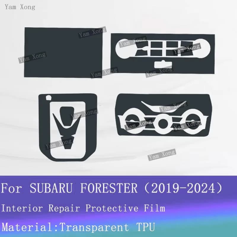 Car Interior Kit Protective Sticker For SUBARU FORESTER 2019-2024 Center Console Panel Navigation Dashboard Screen Scratch Film