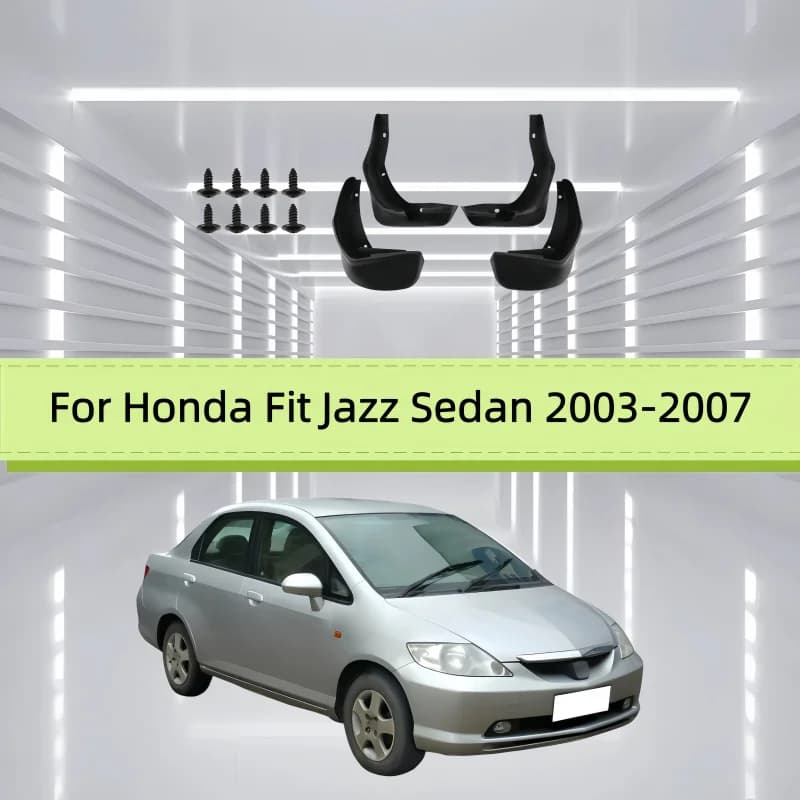 Car Mud Flaps Fender For Honda Fit Jazz Sedan 2003-2007 Front And Rear Wheels Mudflaps Splash Guard Protection Accessories