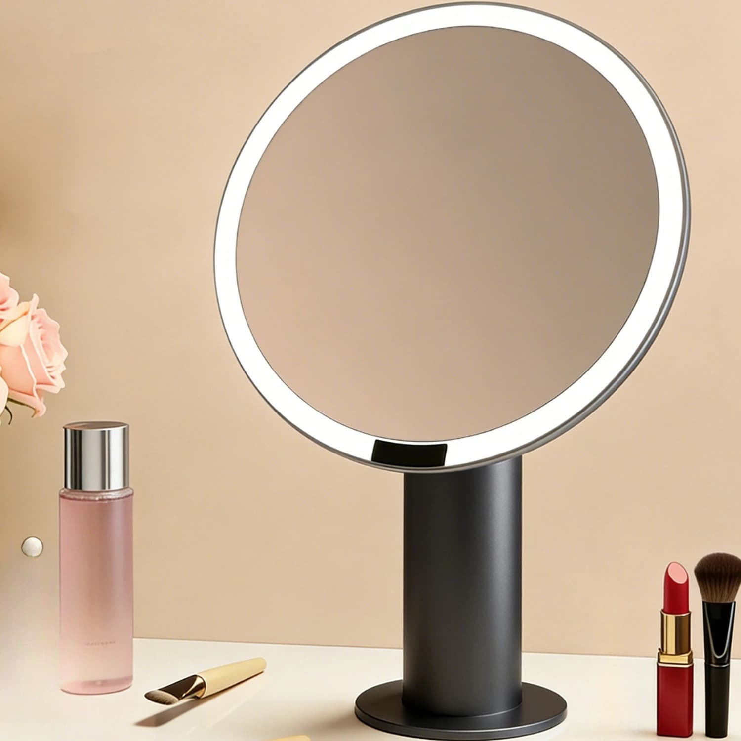 DSA decorative mirror is a premium light luxury desktop that can be placed on the bedroom desktop with fill light, makeup mirror