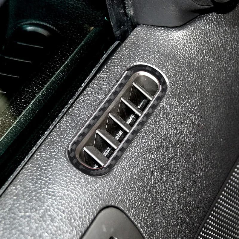 For 09-13 Ford Old Mustang Interior Modification Real Carbon Fiber Left and Right Air Outlet Decorative Frame Auto Parts